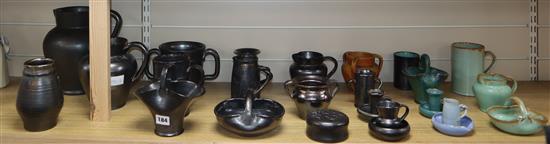 A group of early Dicker ware, many with labels